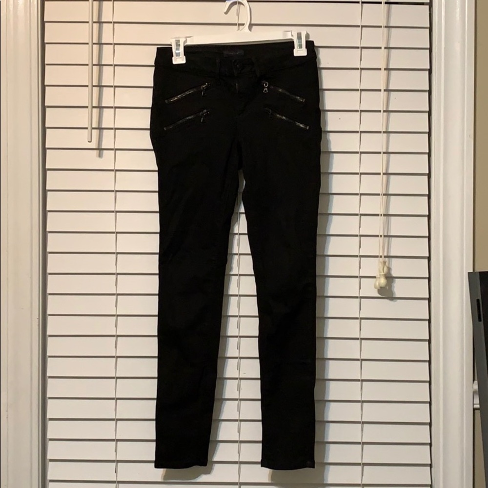 Bebe Black Zipper Jeans